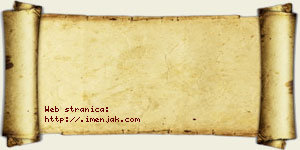 Jana Jakšić vizit kartica